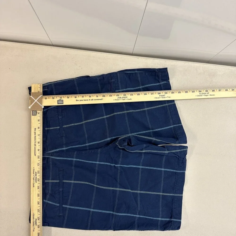The‎ North Face Men's Blue Plaid Cotton Casual Hiking Townie Shorts Size 36 Reg